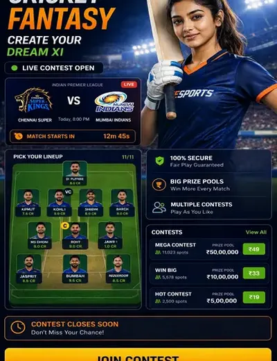Www8020bet (8020 bet) fantasy cricket & matchday visual 3